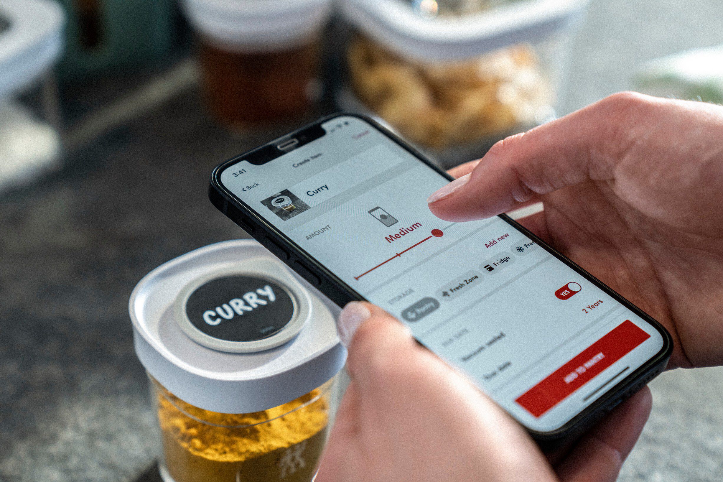 Fresh & Save CUBE CUBE S&aelig;t Etiketholdere, 3-dele, Gr&aring;