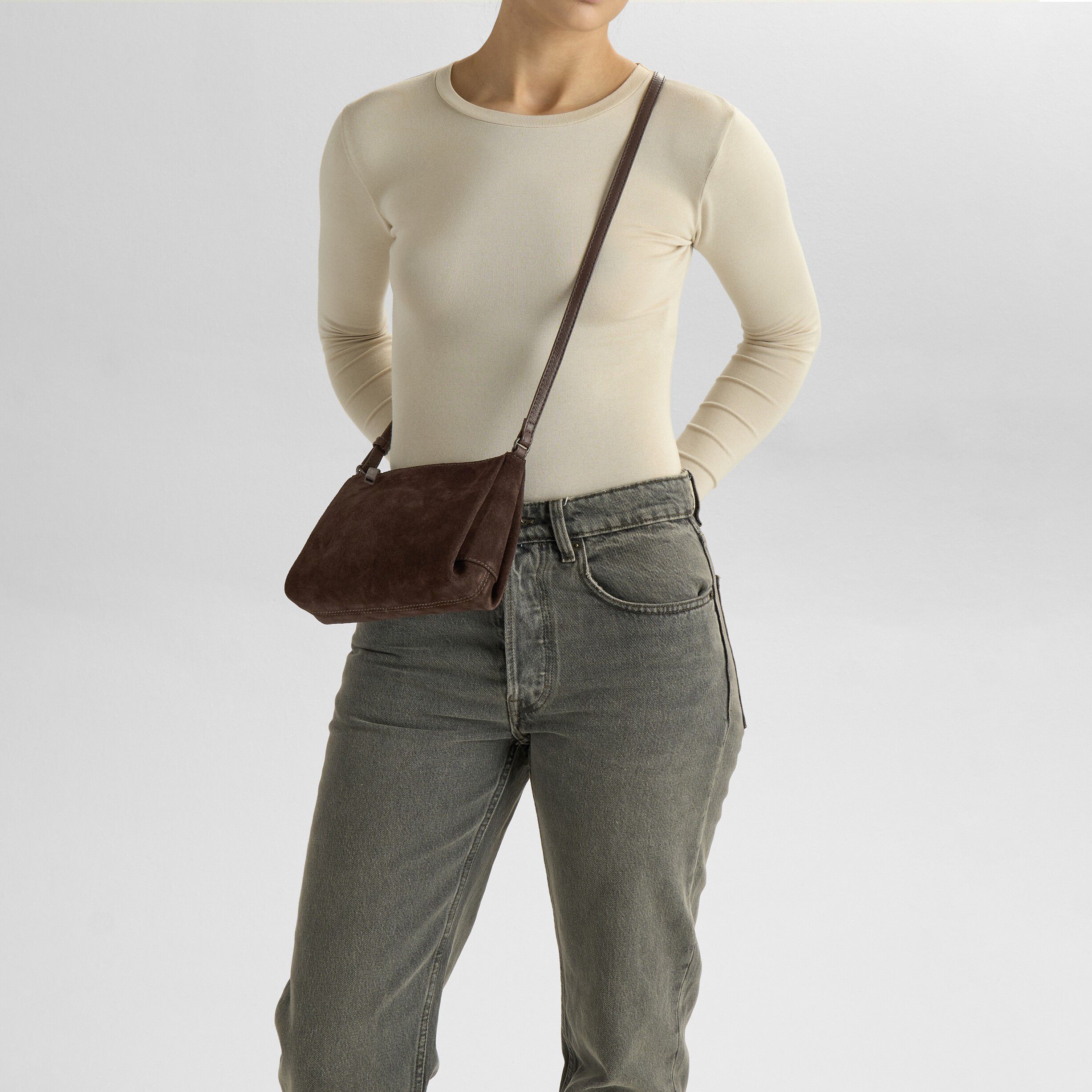 Marcimbg Crossbody Bag, Suede