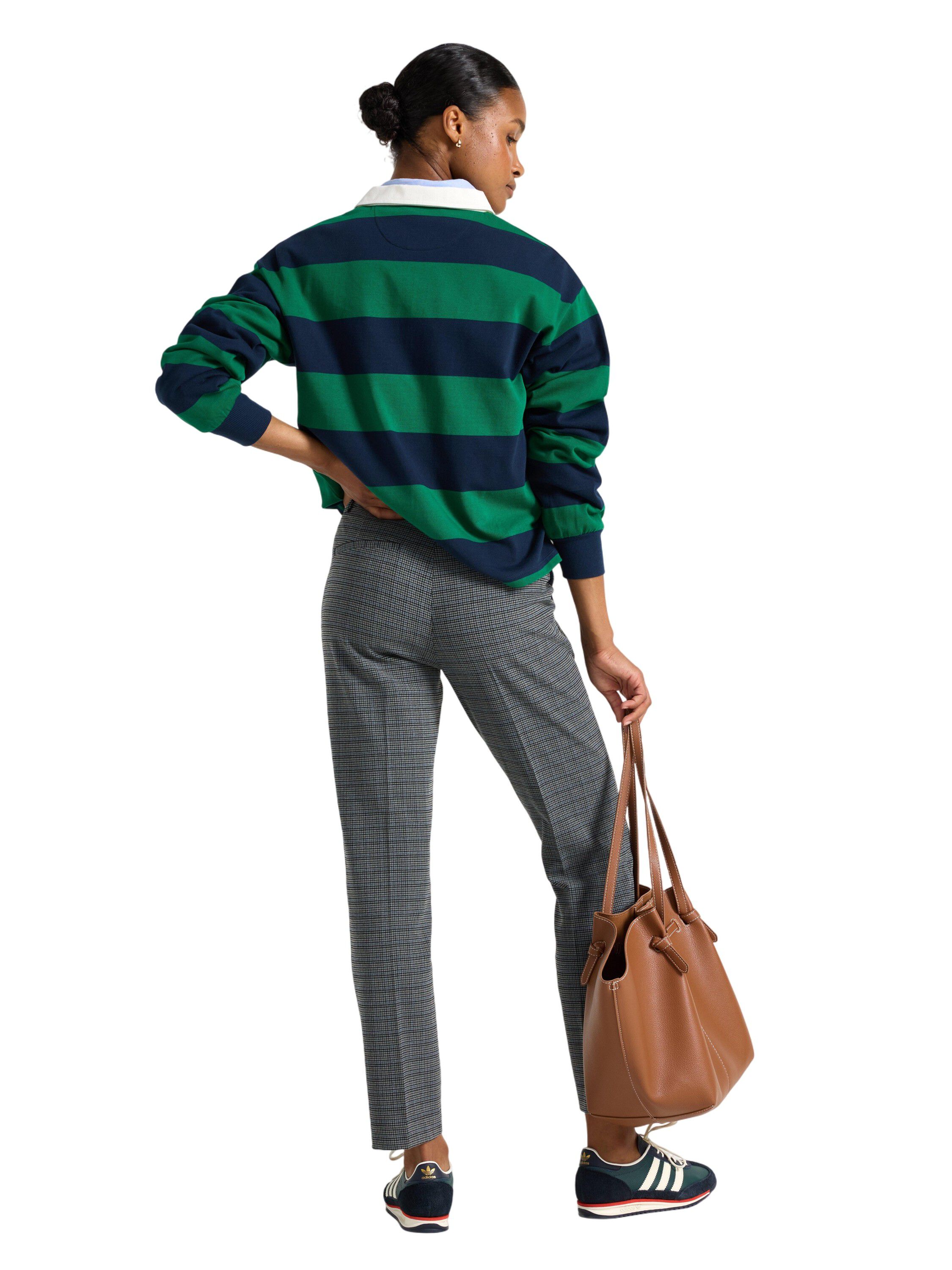 Byxor med normalh&ouml;g midja och pres