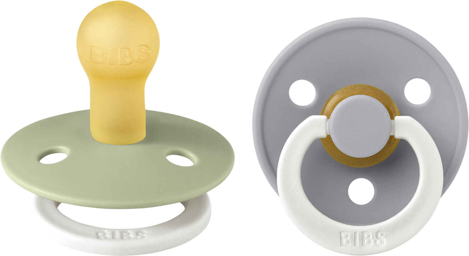 BIBS Colour 2 PACK Blush NIGHT/Vanilla NIGHT
