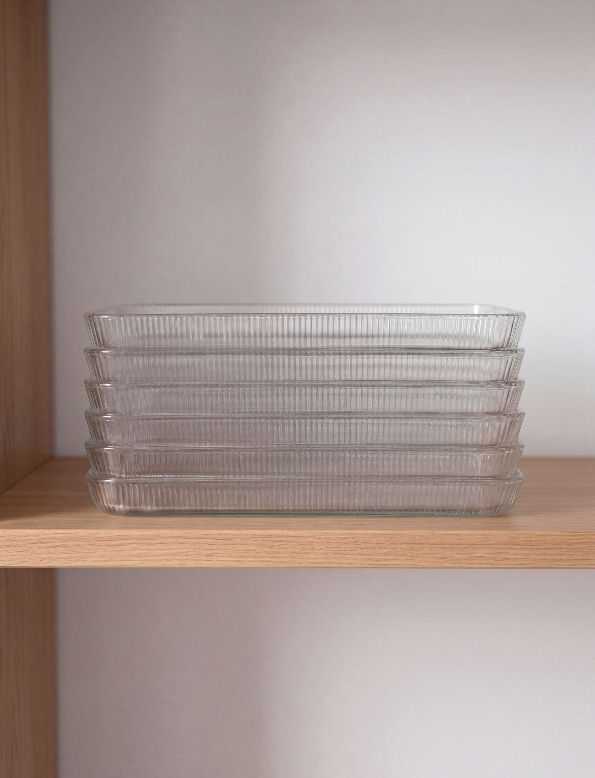 Pilastro serveringsfat L 36 cm clear