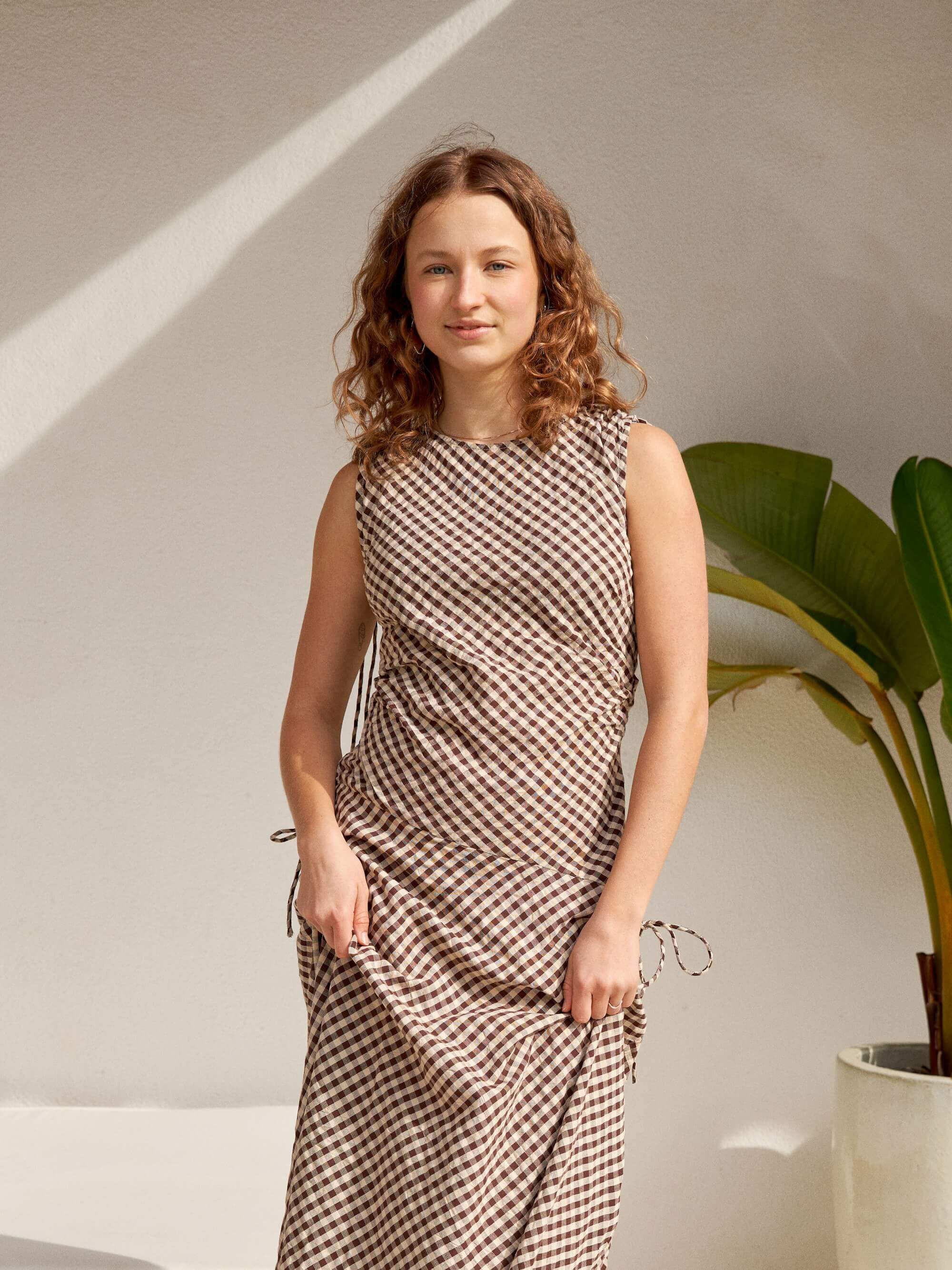 Saxton Check Dress