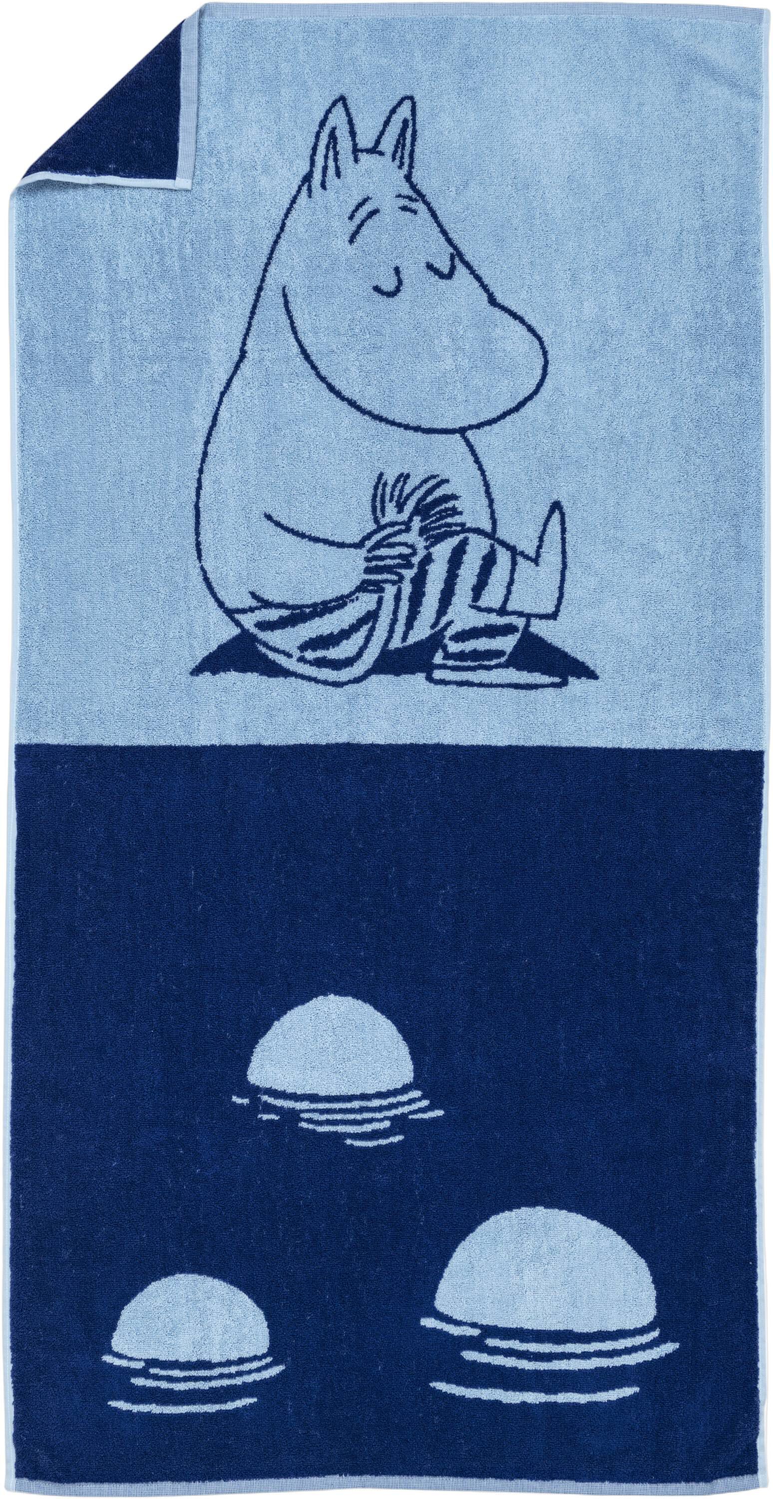 Moomin b. tw 70x140 Moomintroll navy GOTS