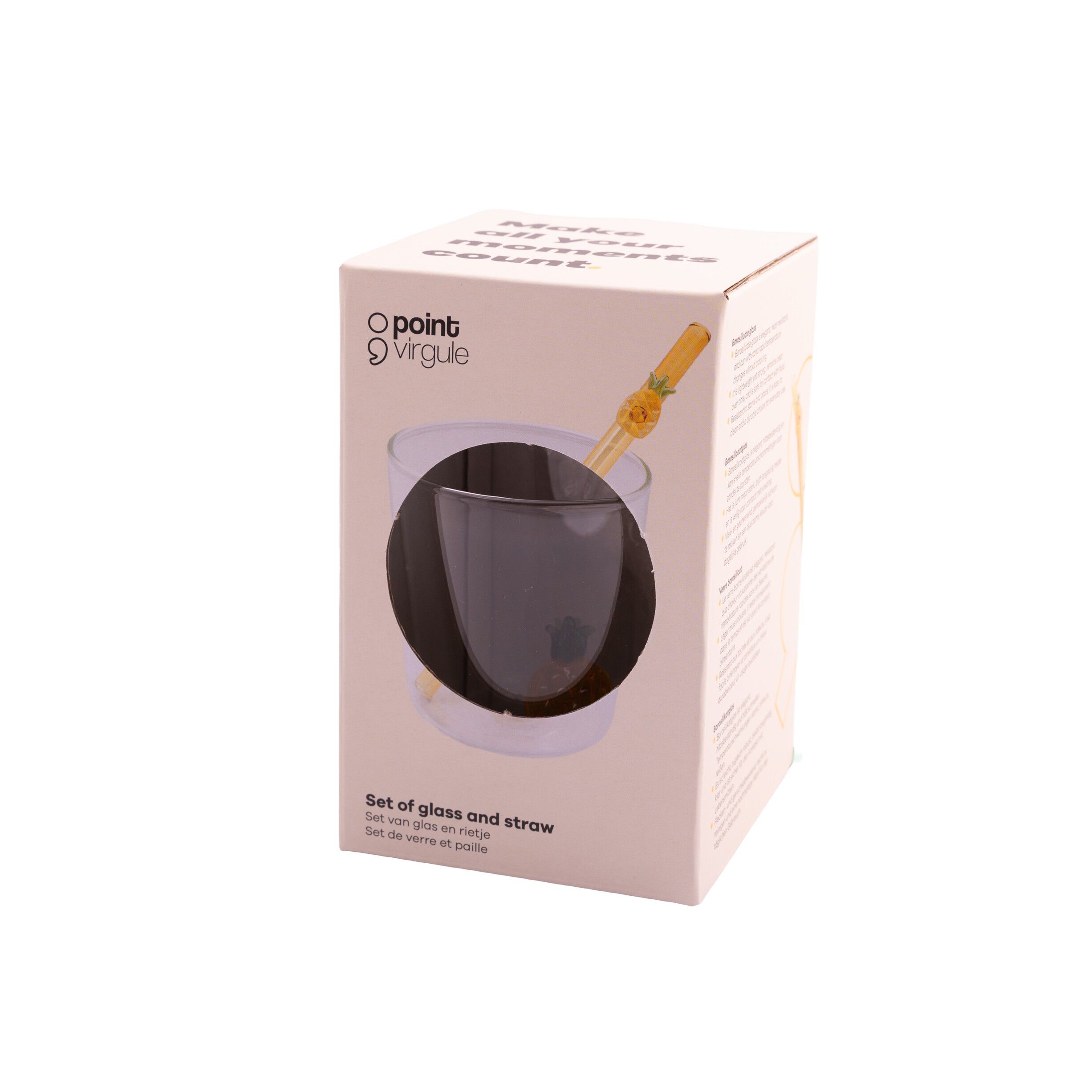 Glas medsuger&oslash;r ananas
