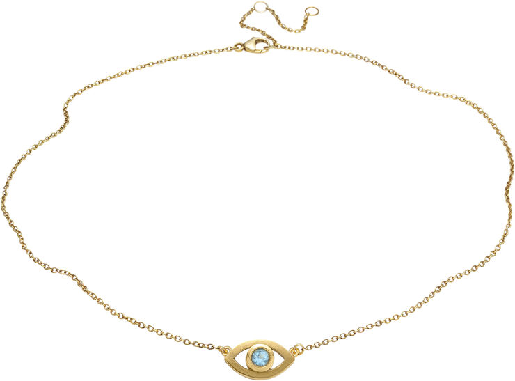 Blue Topaz Eye Necklace