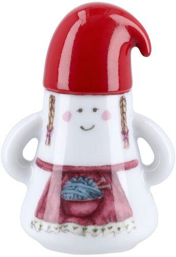 Hammersh&oslash;i Christmas Nissemor &Oslash;6 cm hvid m. deko