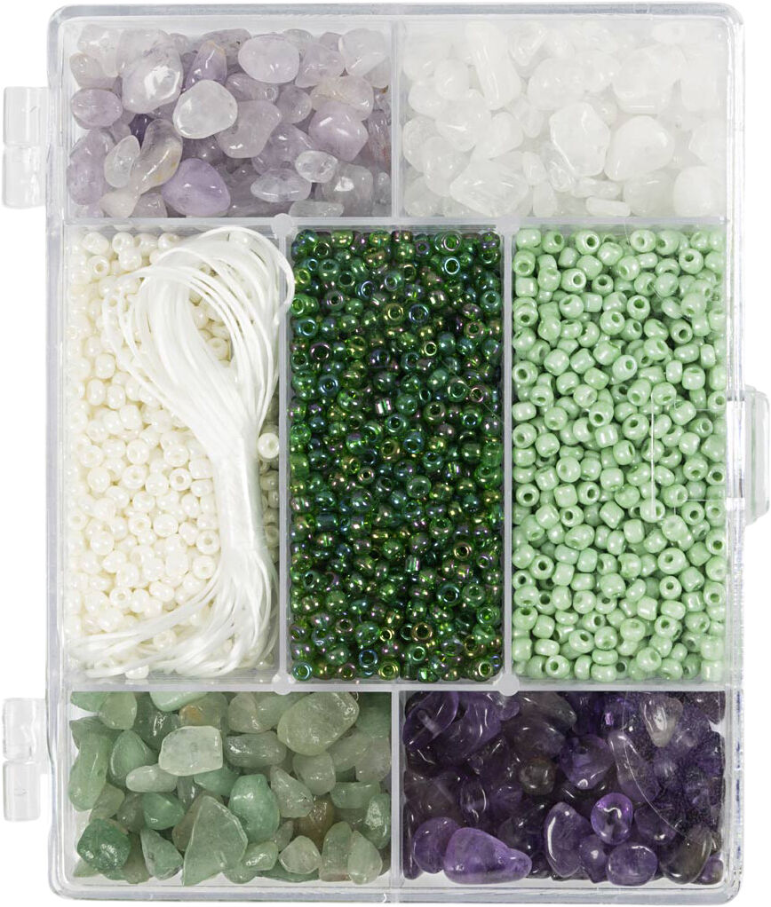 DIY Mix Smykker, Krystaller, str. 2,6-10 mm, hulstr. 0,8-1,2