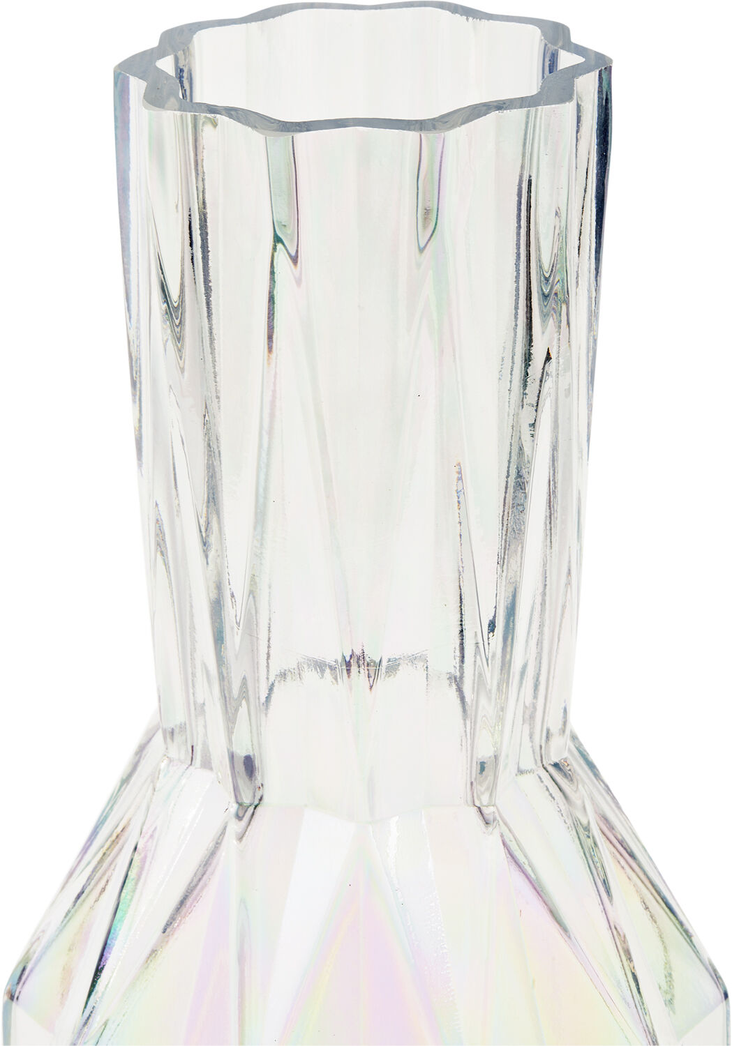 vase folds glass luster L