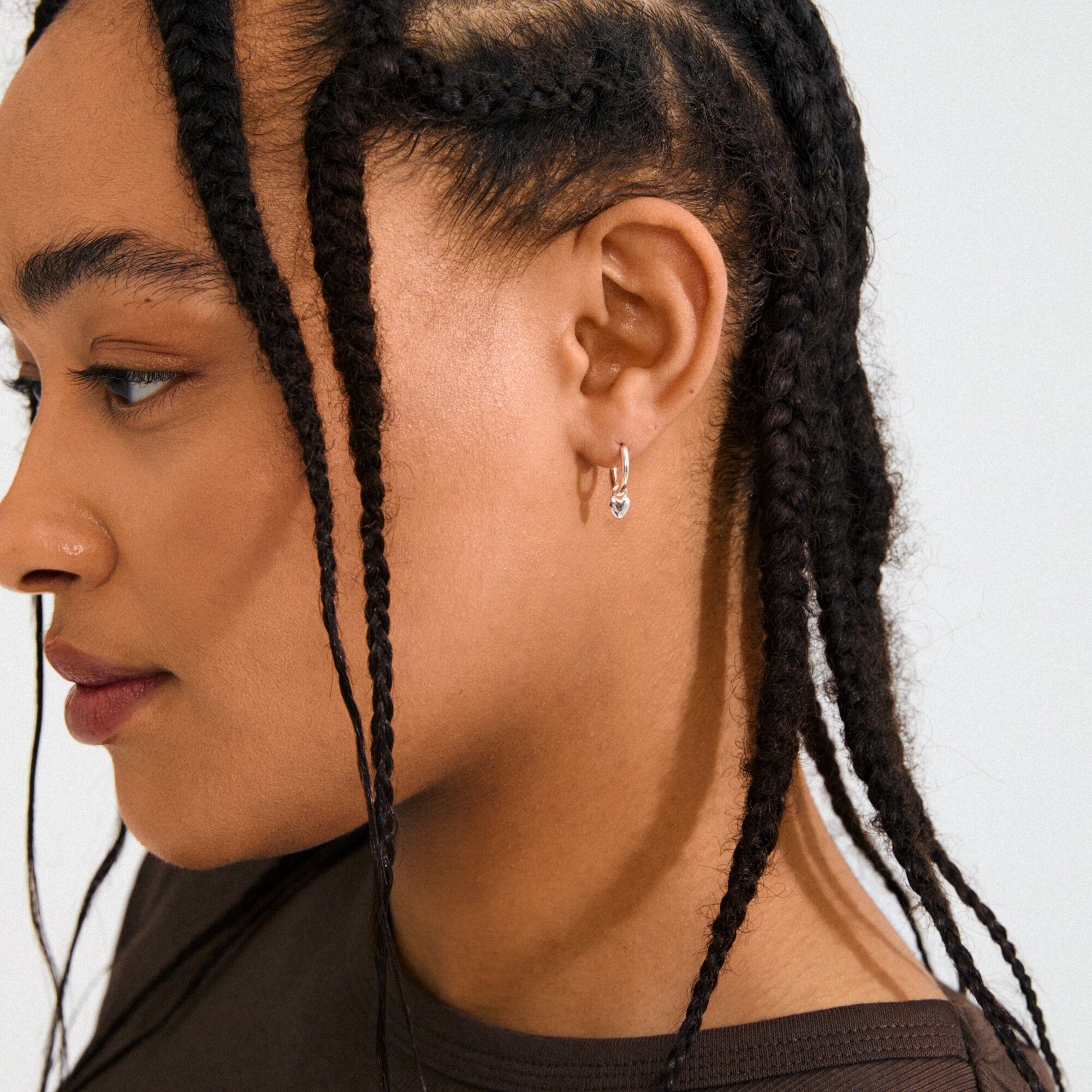 ALAIA earrings silver-plated