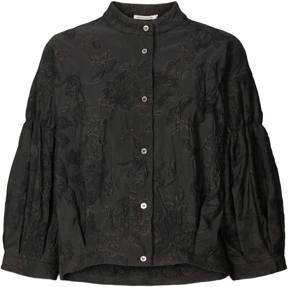 Clipped jacquard shirt jacket - Can