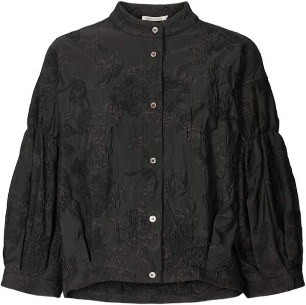 Clipped jacquard shirt jacket - Can