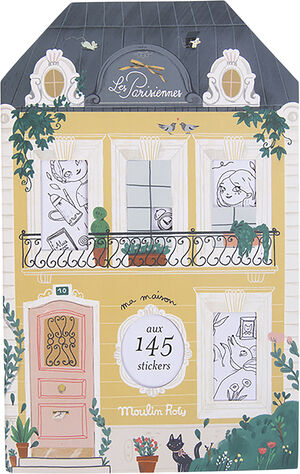 Moulin Roty - Malebog med 145 klistermærker - Les Parisienne