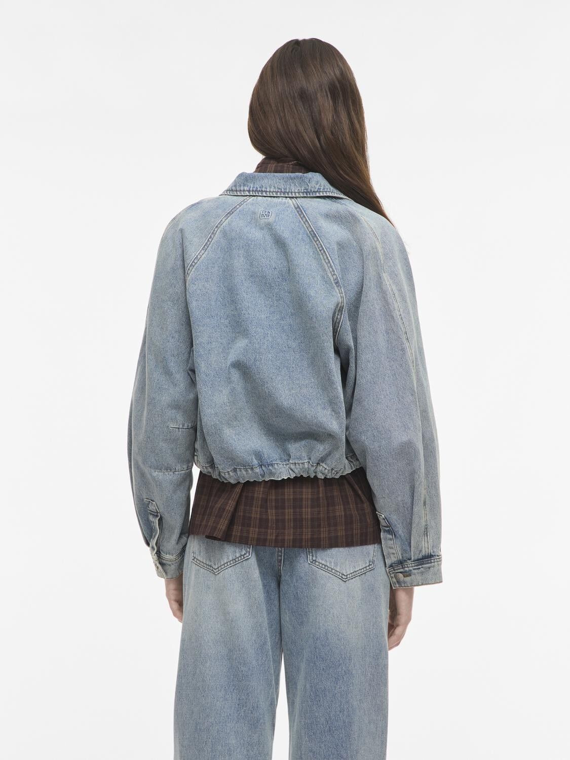 Routiana L/S Denim Bomber Jacket