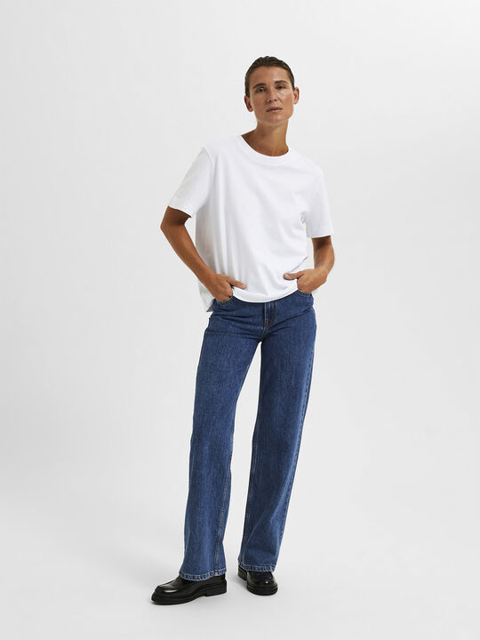 Slfessential Ss Boxy Tee Noos