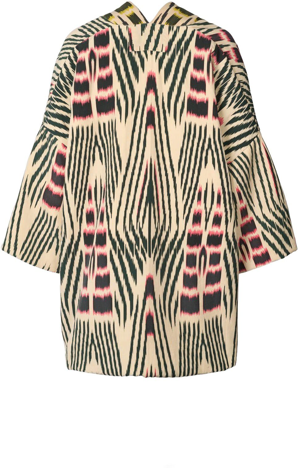 Ikat combo padded kimono - Abba