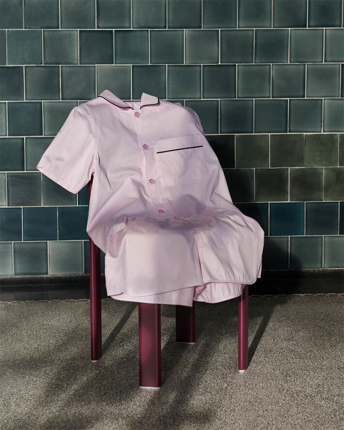 Outline Pyjama S/S Shirt-XS/S-Soft