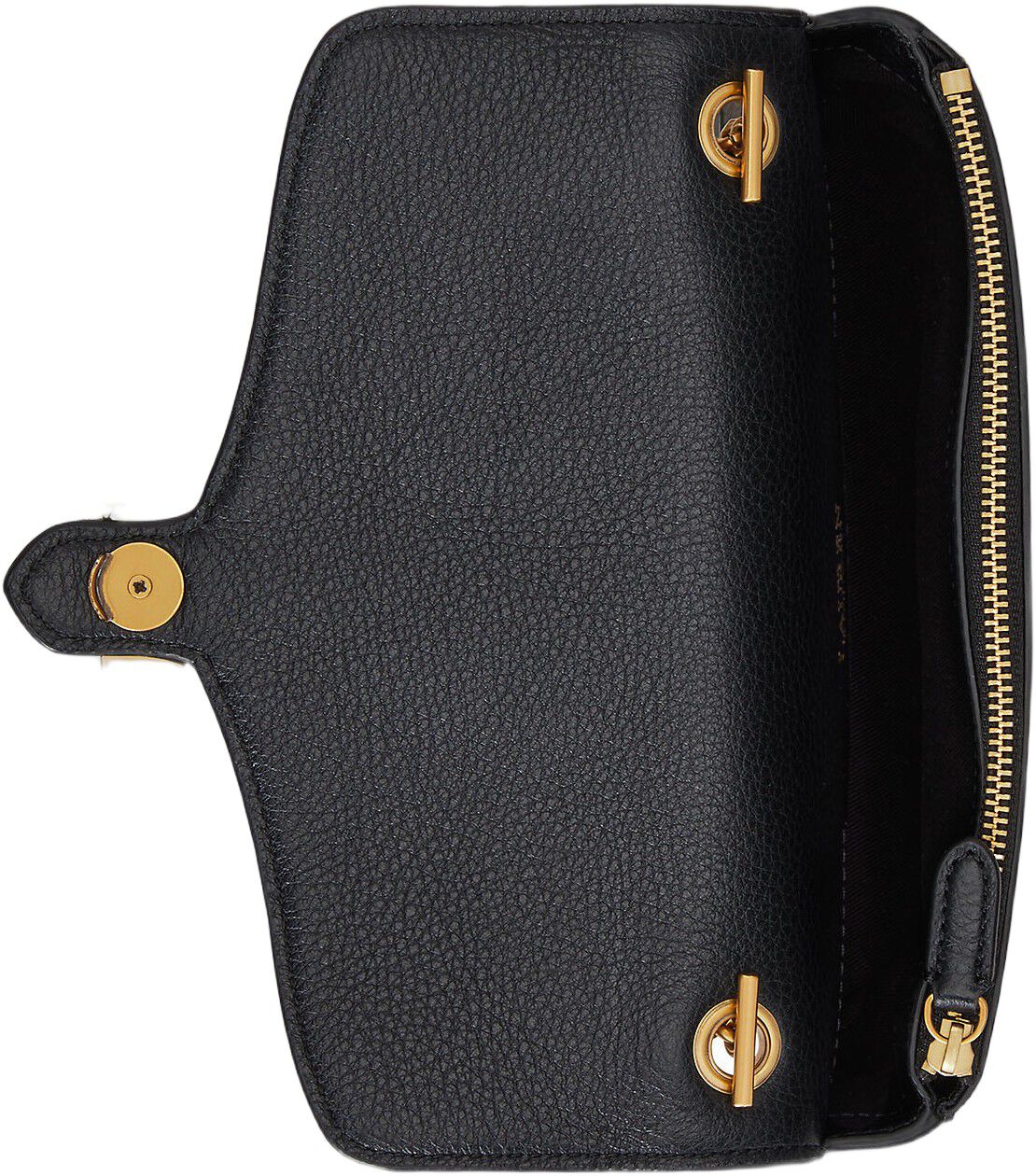 Pebbled Leather Bradley Crossbody Wallet