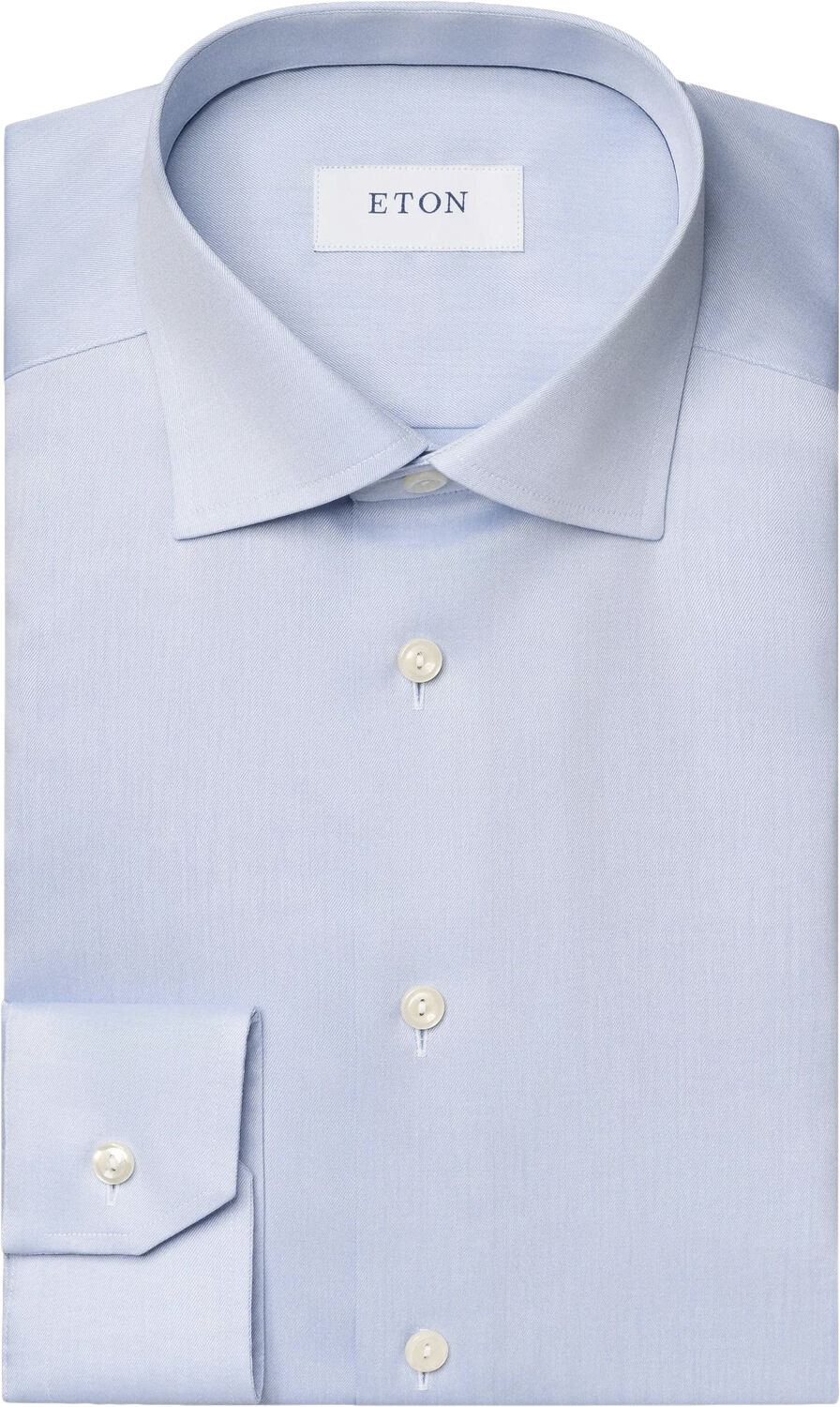 Slim Fit Light Blue Signature Twill Shirt