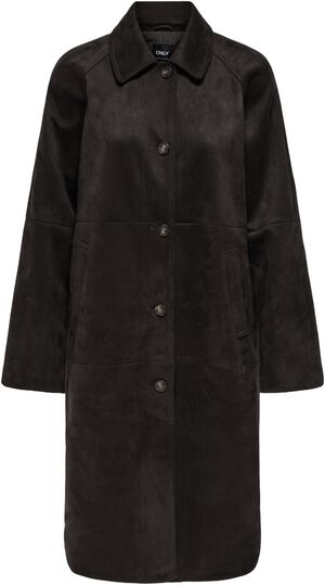 ONLCAROLINA LONG FAUX SUEDE COAT OT