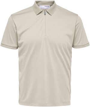 SLHFAVE ZIP SS POLO NOOS