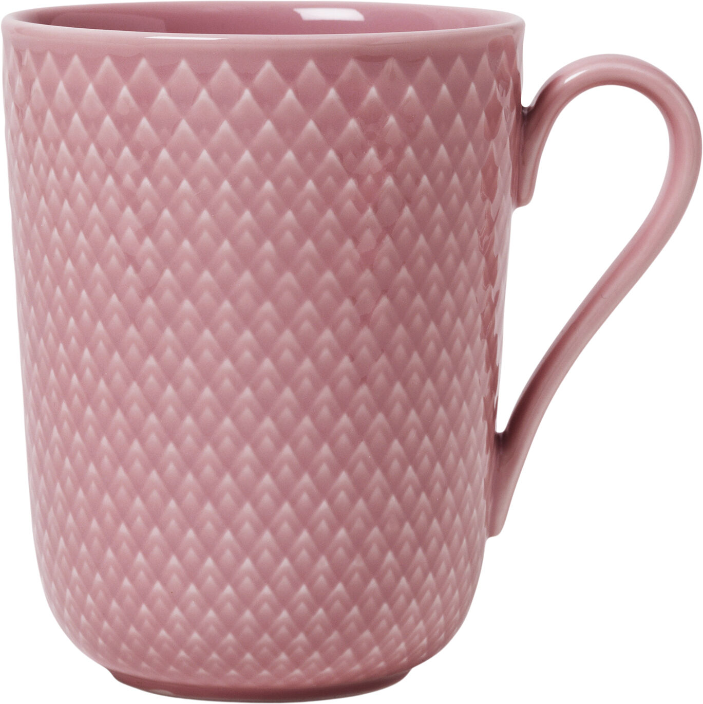 Rhombe Color Krus med hank 33 cl rosa porcel&aelig;n