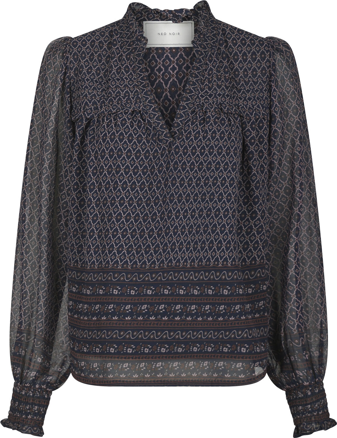 Rhia Border Pattern Blouse