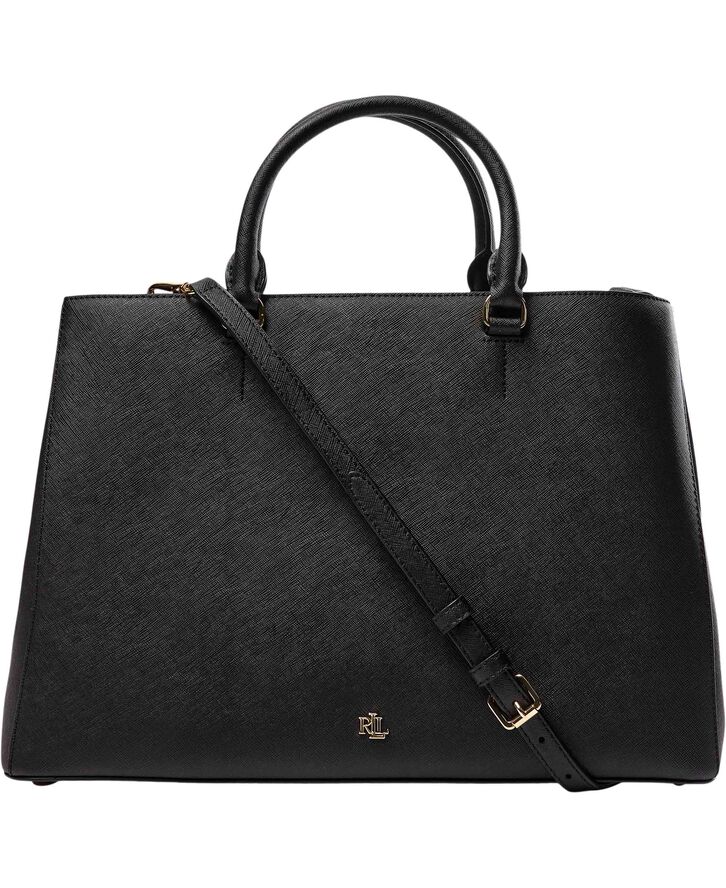 Crosshatch Leather Large Hanna Satchel