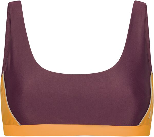 Agung Colorblock sporty bikini top - Nero