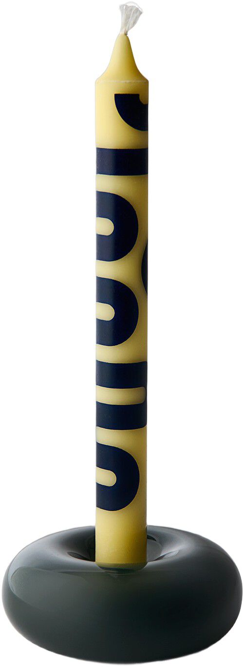 BOB CANDLE HOLDER, SMALL, DARK GREE