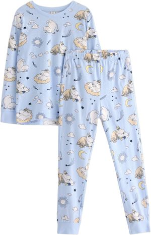 Soft pyjama set in cotton with a lo