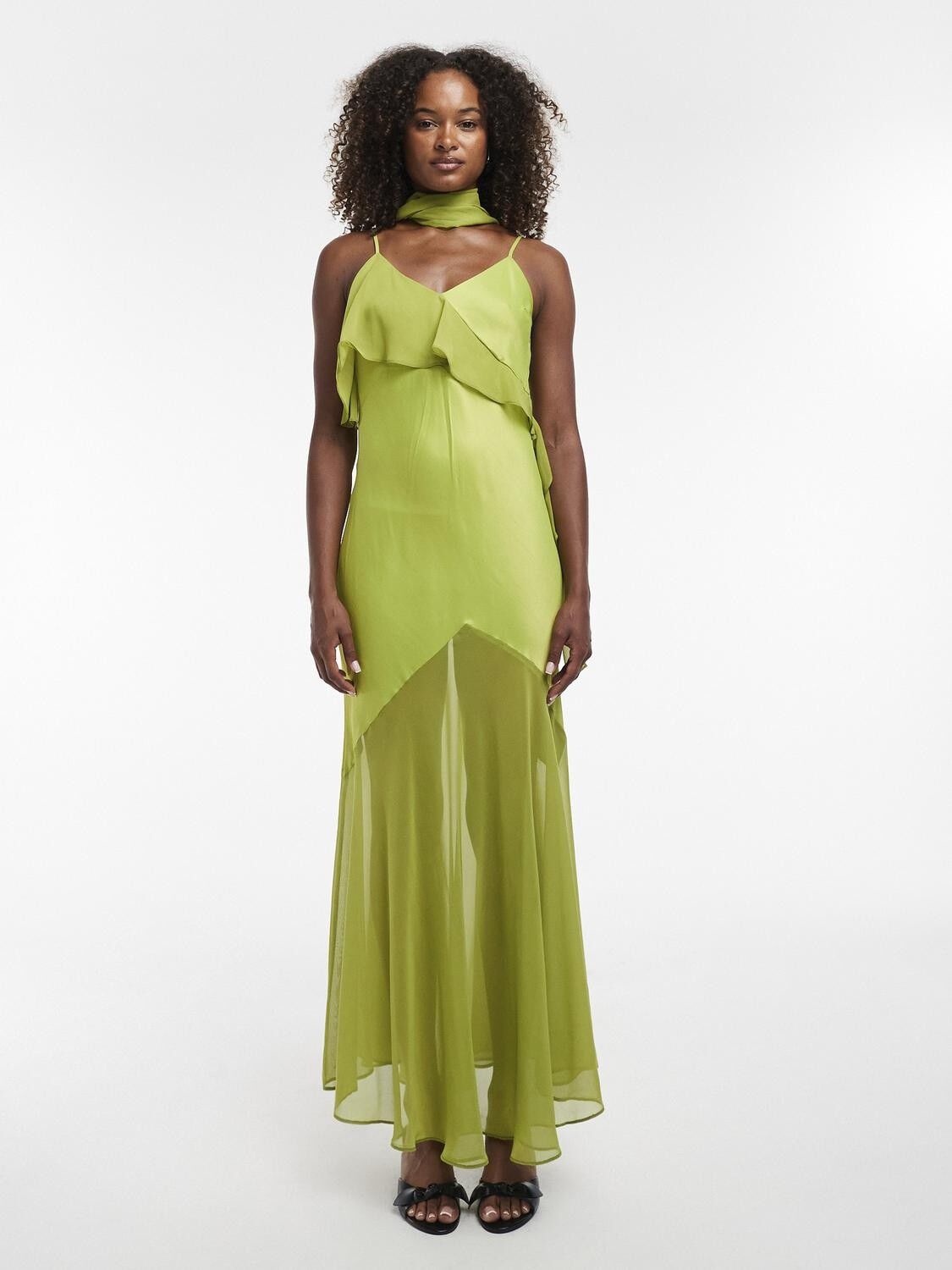 Tsannika Sl Ruffle Detail Maxi Dress Wvn