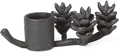 Forest Candle Holder - Black Brass