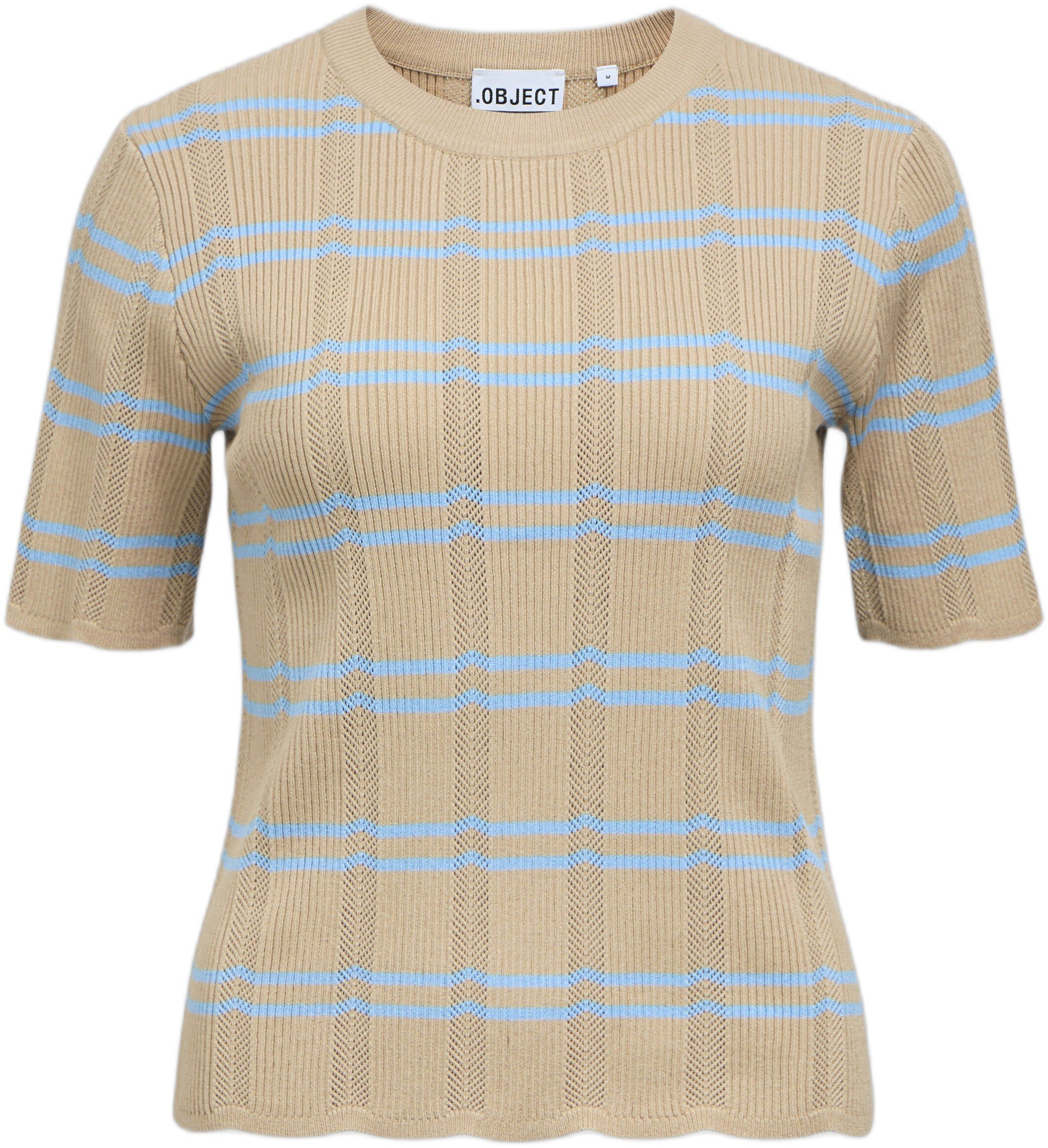 OBJEBBA S/S RE KNIT TOP E SS FAIR 2