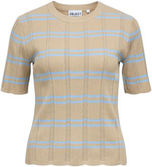 OBJEBBA S/S RE KNIT TOP E SS FAIR 2