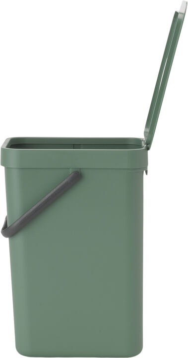 Affaldsspand m/låg sort.kon. 12 ltr