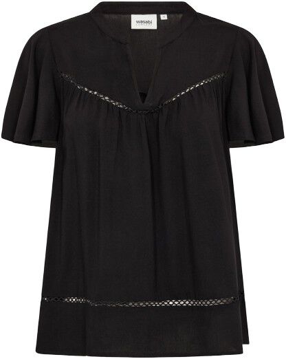 Curvy WA-SIA 44 Bluse Sort