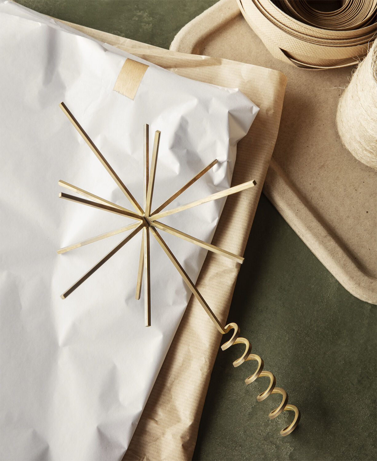 Christmas Tree Top Star - Brass