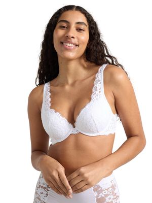 Malva push-up-bh med blonder