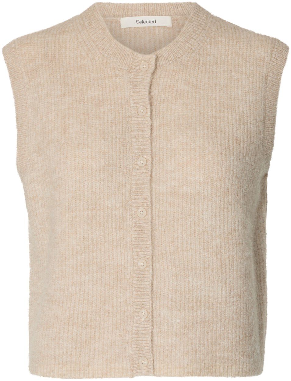 Slwlulu Sl Button O-Neck Vest Noos