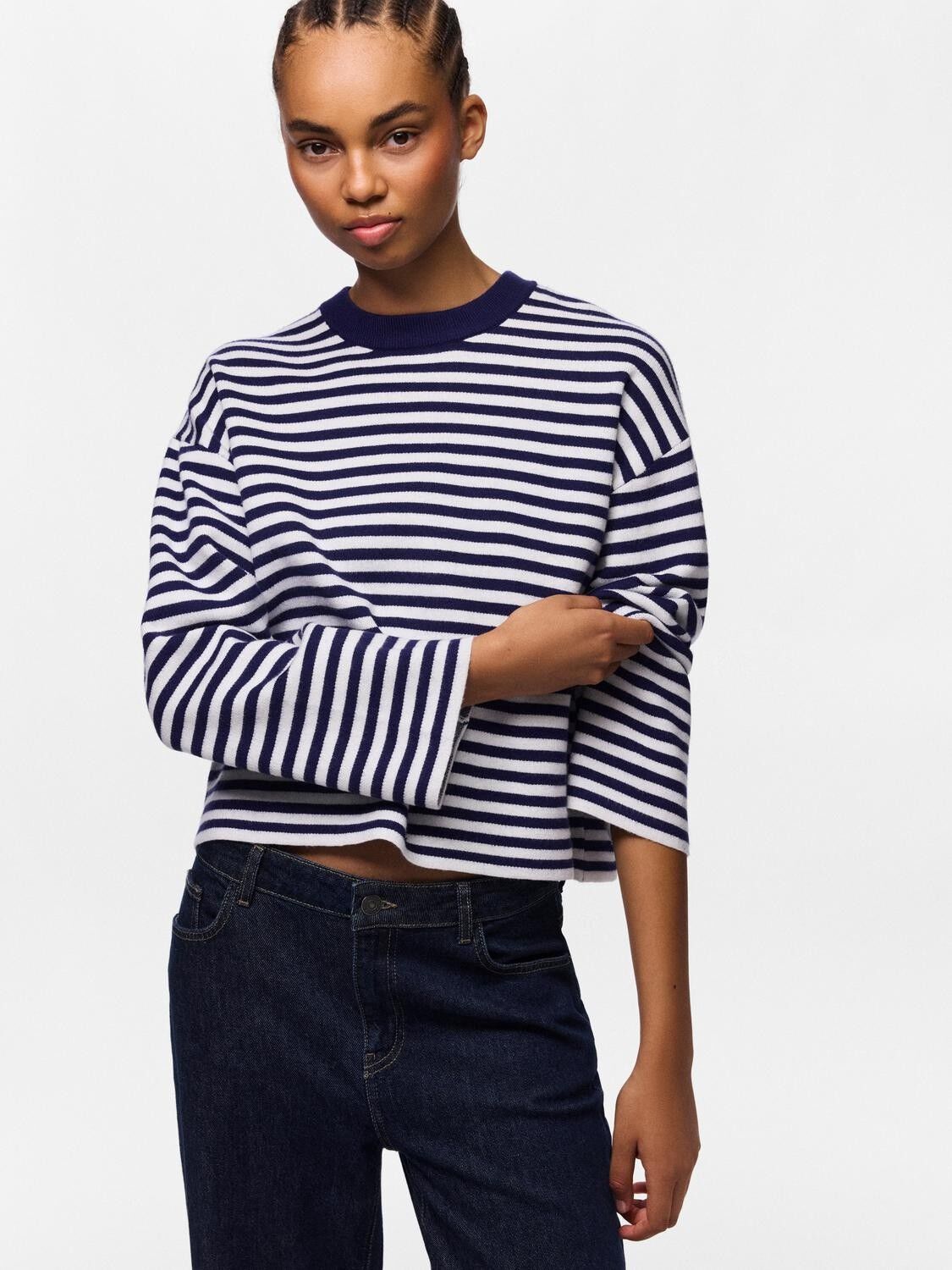Pcjassy Ls O-Neck Knit Noos Bc