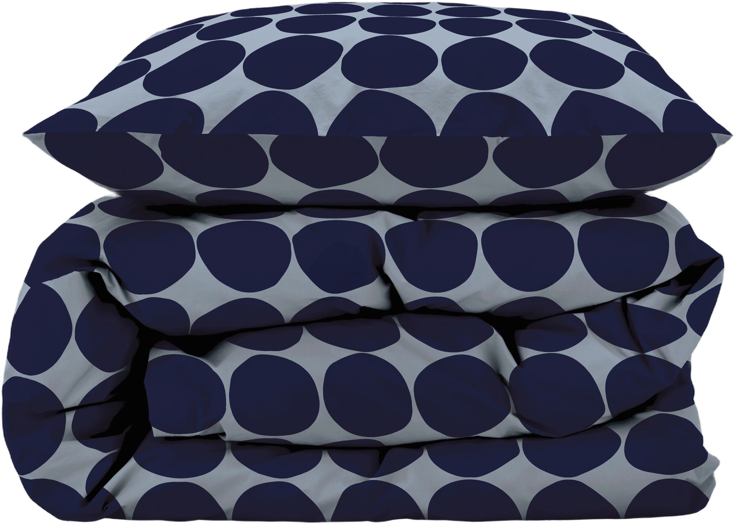 Sengesett 140 x 220 cm Bubbles Linen blue 100% Bomull