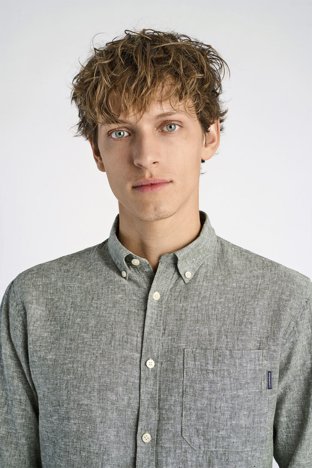 Cotton/linen shirt L/S