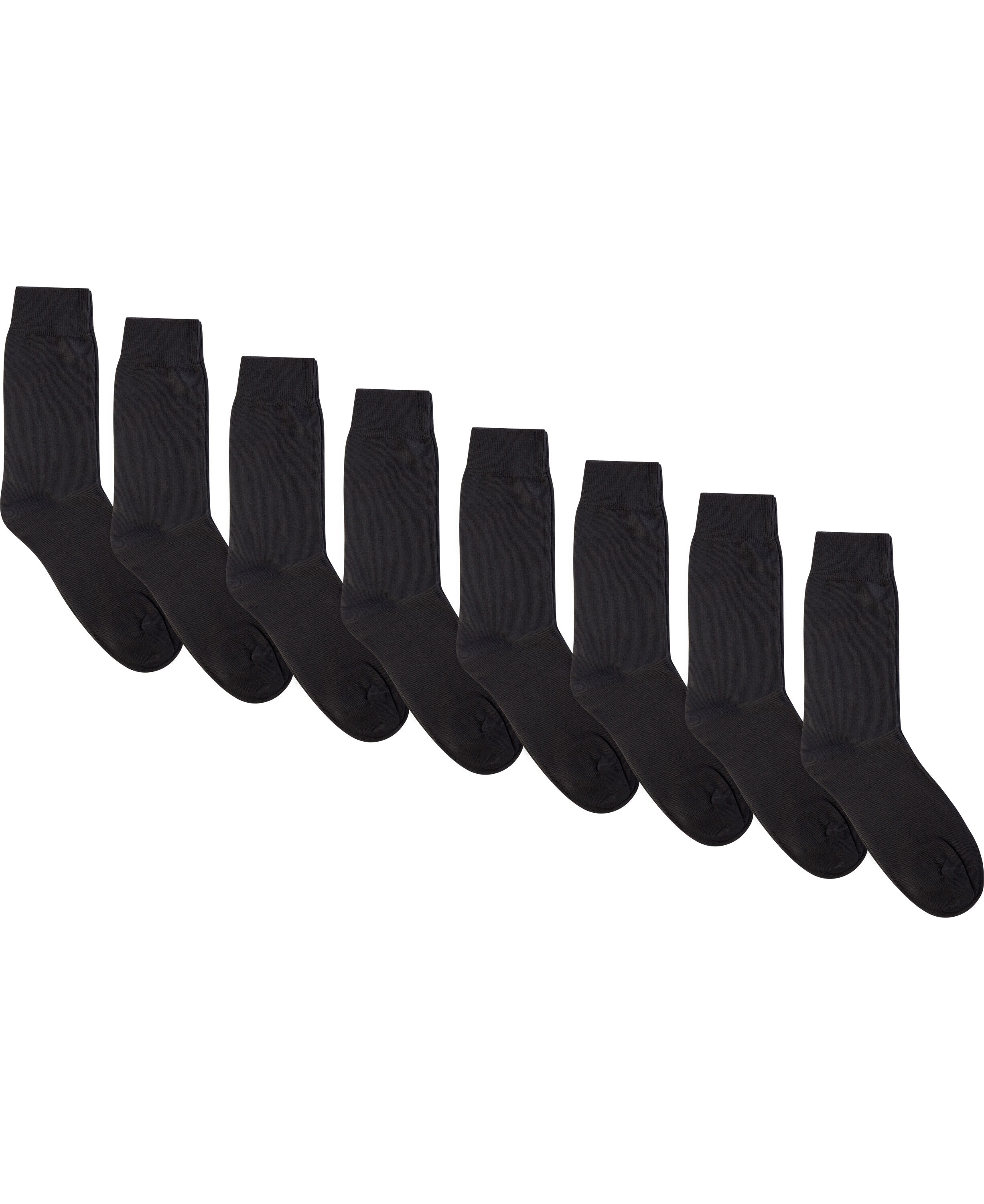 Mens plain sock - 8 pk black