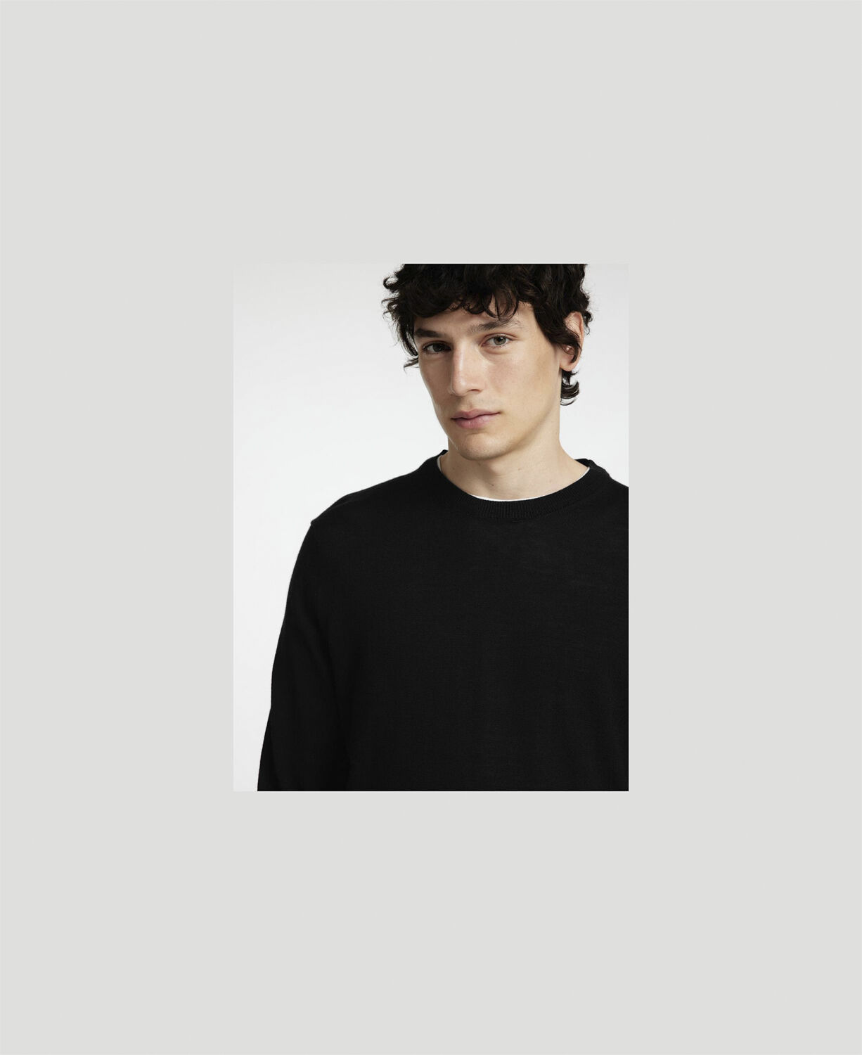 Slhtray Ls Knit Merino Crew Neck Noos