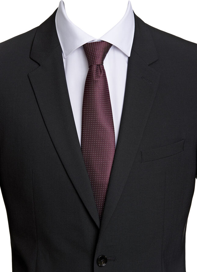 Polyester tie with dots 7 cm