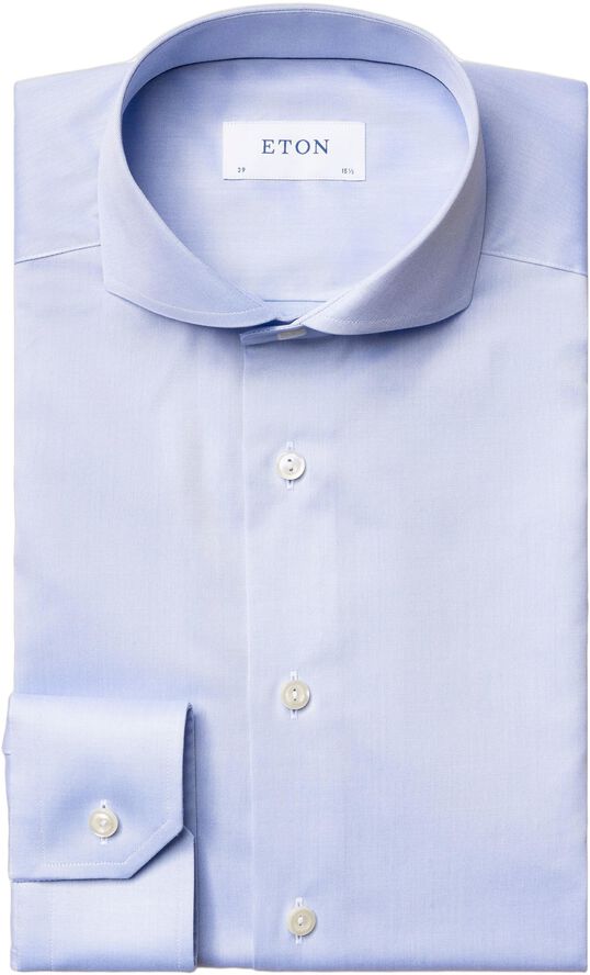 Super Slim Fit Light Blue Signature Twill Shirt