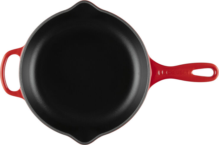 Stegepande i støbejern 23cm Cerise