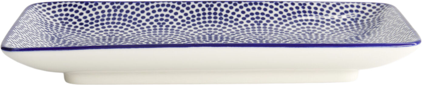 Nippon Blue Plate Rect 21x13. 5 Dot