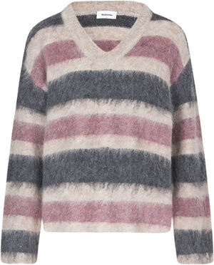 KaneMD stripe v-neck