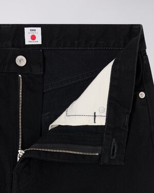 Regular Straight Jeans - Black - Unwashed